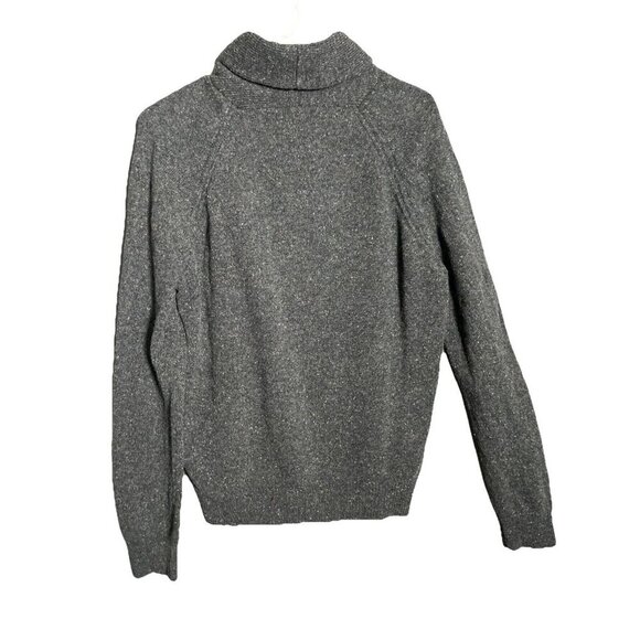 J. Crew Mens Lambswool 1/4 Zip Pullover Sweater Size L Preppy Y2K Winter Granny - Picture 3 of 7